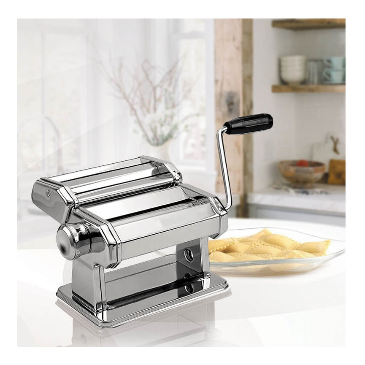 Pasta machine Nudelmaschine / -schneider aus Edelstahl Teigroller Spaghettischneider
