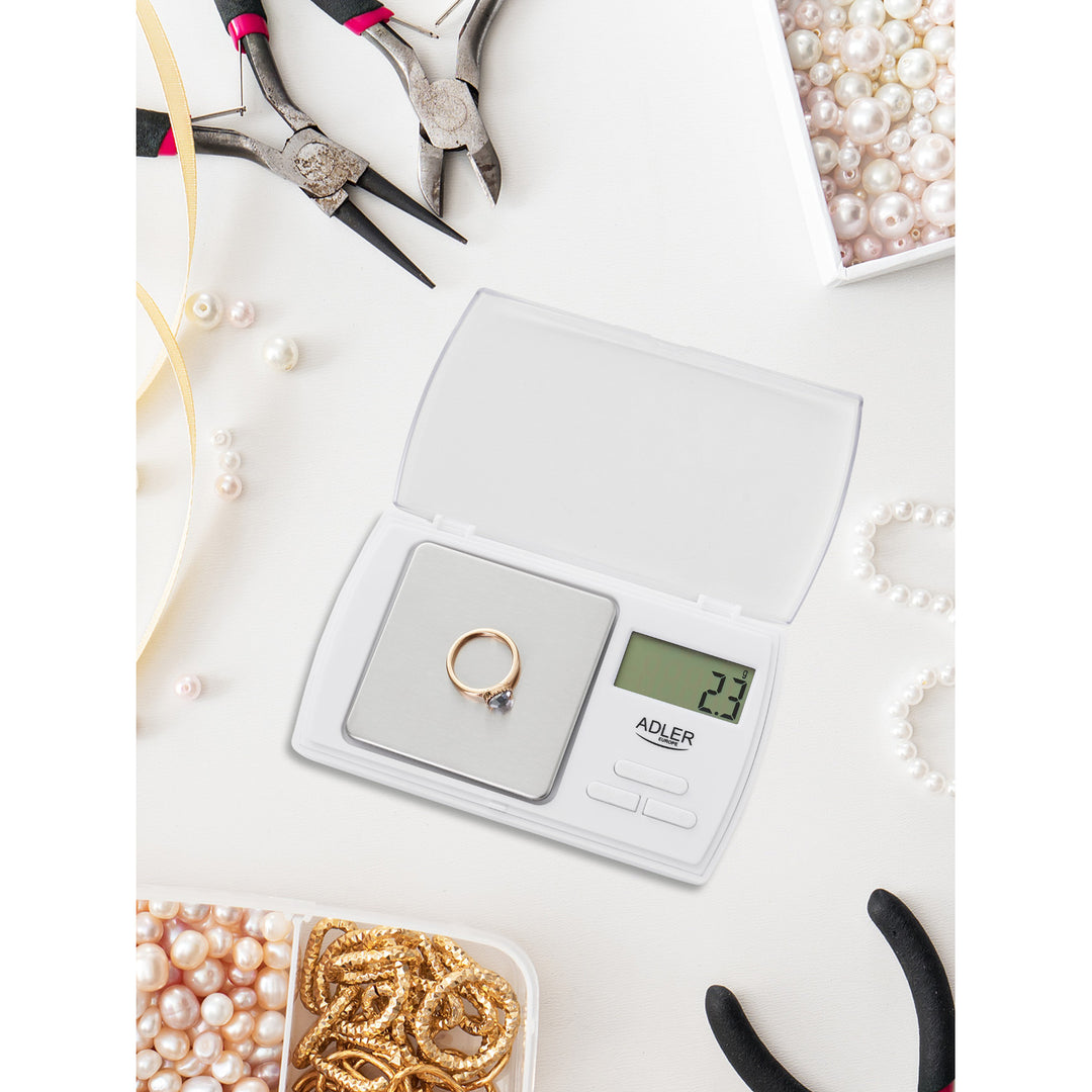 Präzisionswaage Adler AD 3161 mit übersichtlicher LCD-Anzeige