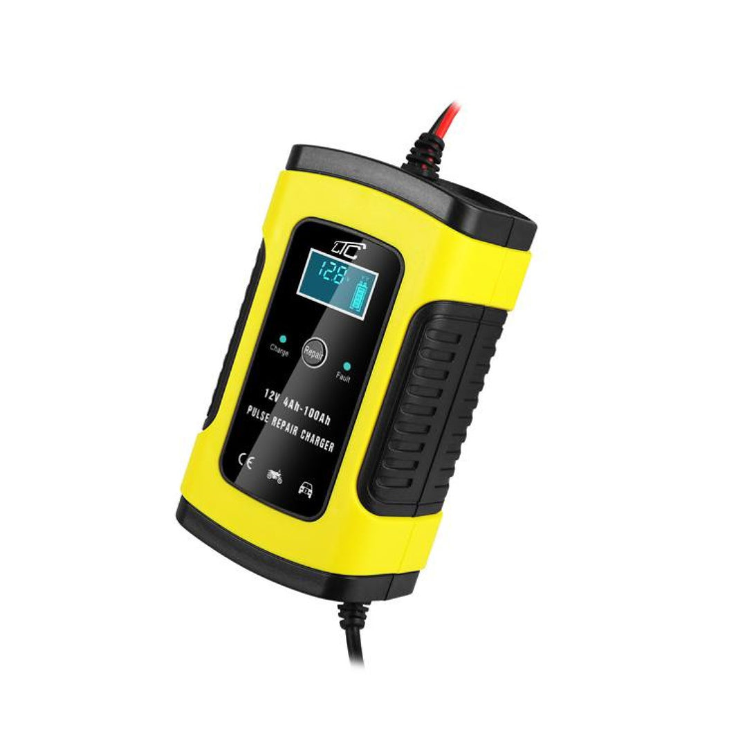 LAMEX LX1206 Impulsreparatur Batterie Automatisches Autoladegerät 12V 6A Batterien LCD Display