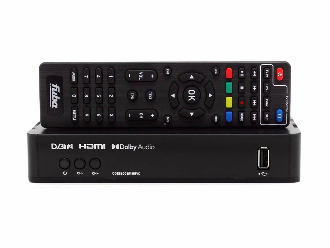 Digitaler Terrestrischer TV-Decoder Reciever DVB-T2 mit Fernbedienung TimeShift PVR Ready EPG