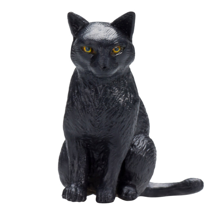 Animal Planet Tierfifur Spielfigur -  Schwarze Katze Figur –   4,5 cm x 3 cm x 4 cm - detailgetreu u. handbemalt - qualitativ u. Sicher