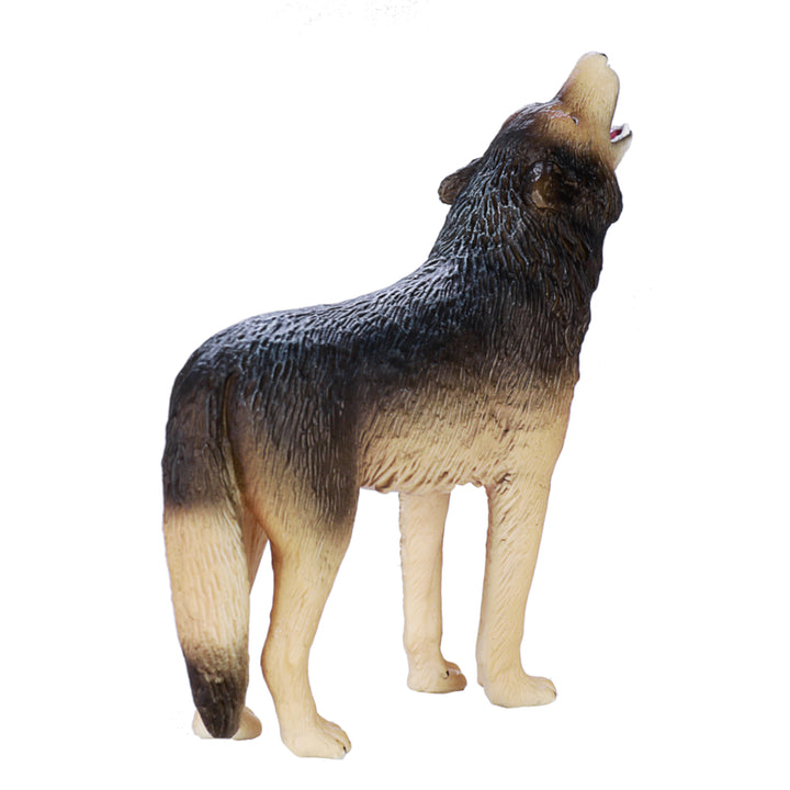 Animal Planet Tierfifur Spielfigur - Heulender Wolf Figur, Animal Planet, 8 cm x 3 cm x 8 cm - detailgetreu u. handbemalt - qualitativ u. Sicher