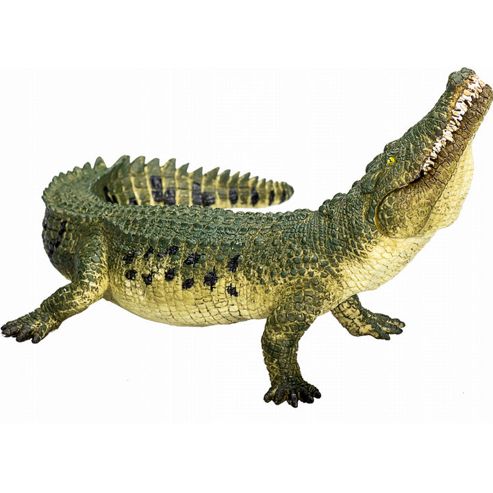 Animal Planet Tierfifur Spielfigur - Krokodil mit offenem Maul Figur – 15 cm x 13 cm x 8 cm - detailgetreu u. handbemalt - qualitativ u. Sicher