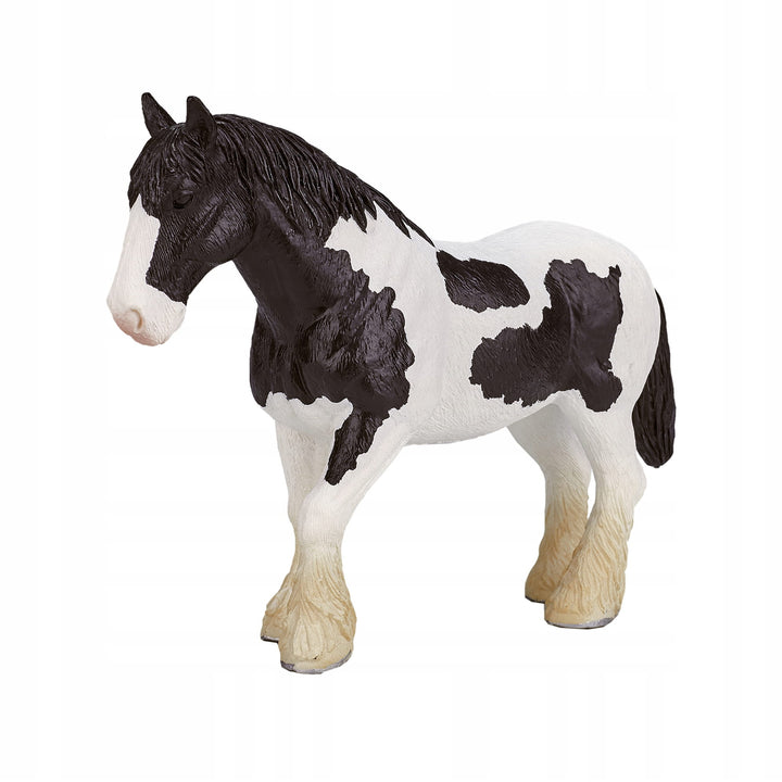 Animal Planet Tierfifur Spielfigur -  Clydesdale  Pferd  Figur –  15 cm x 4 cm x 10,5 cm - detailgetreu u. handbemalt - qualitativ u. Sicher