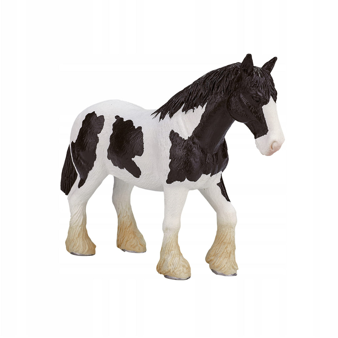 Animal Planet Tierfifur Spielfigur -  Clydesdale  Pferd  Figur –  15 cm x 4 cm x 10,5 cm - detailgetreu u. handbemalt - qualitativ u. Sicher