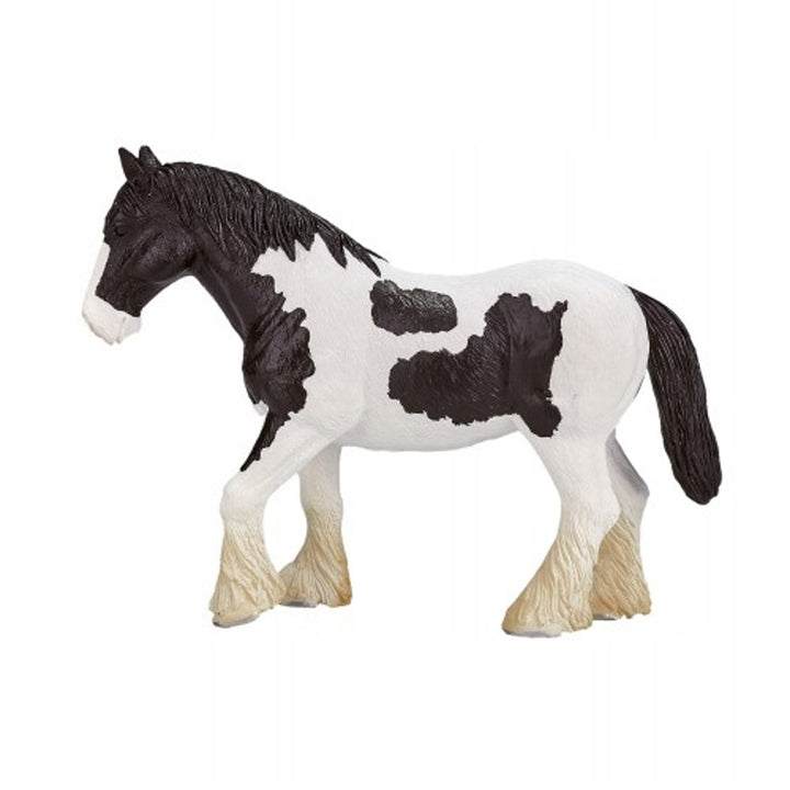 Animal Planet Tierfifur Spielfigur -  Clydesdale  Pferd  Figur –  15 cm x 4 cm x 10,5 cm - detailgetreu u. handbemalt - qualitativ u. Sicher