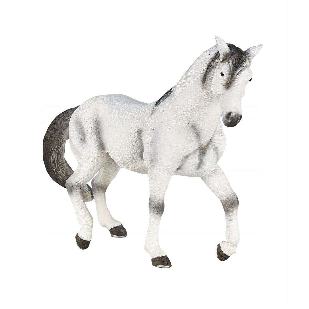 Animal Planet Tierfifur Spielfigur -Figur Hengst Andalusier Grau - 14 cm x 4,5 cm x 10,5 cm - detailgetreu u. handbemalt - qualitativ u. Sicher