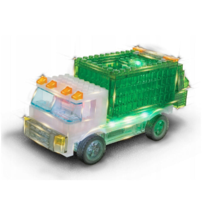 Recycling Fahrzeuge 12 Modelle Laser Pegs LED bricks