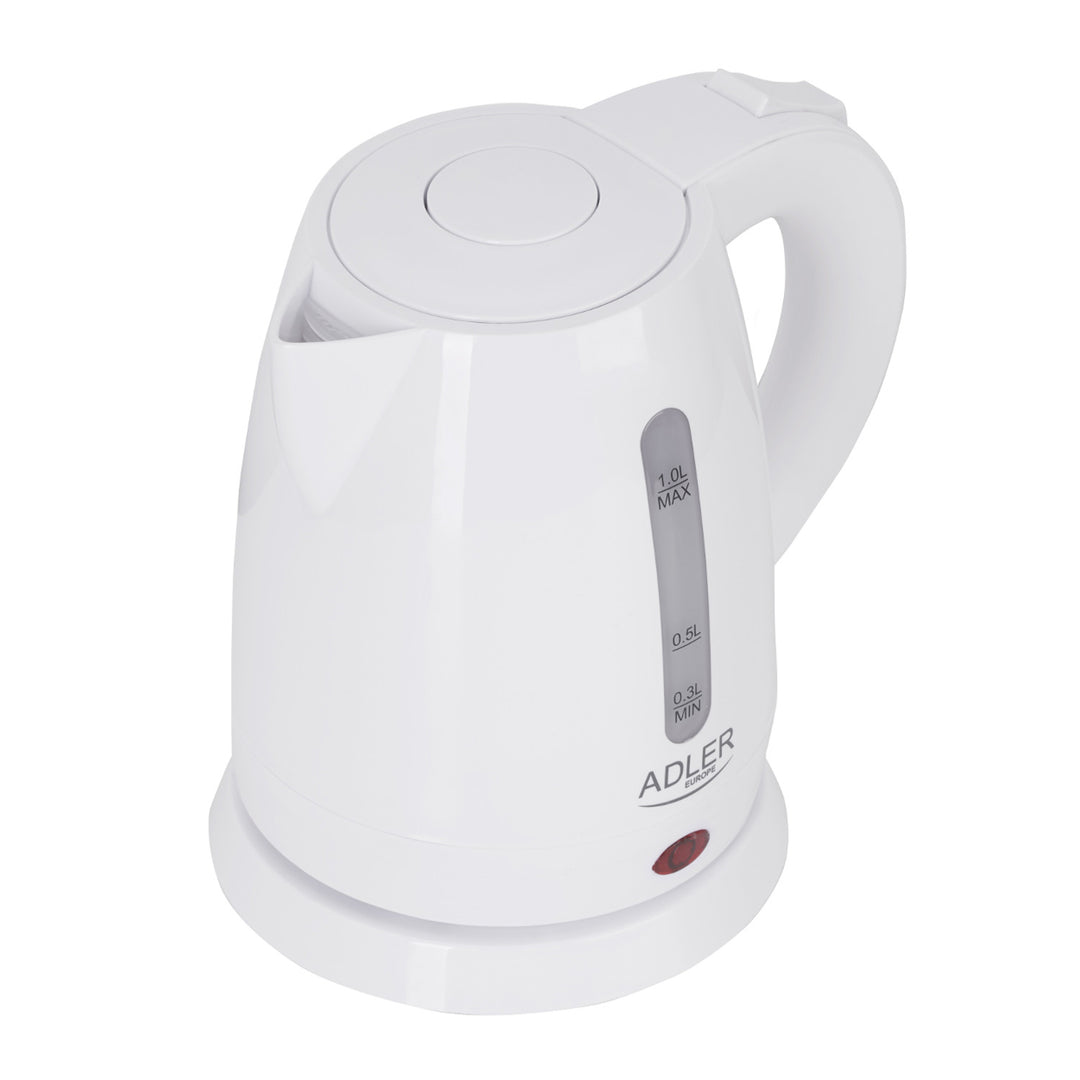 Kunststoff-Wasserkocher 1.0L 1600W Adler AD 1272 weiß