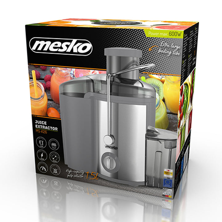 Mesko MS 4126g grau 600W Entsafter, funktionell und kompakt