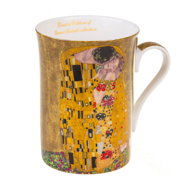 Kaffebecher Porzellanbecher Becher Der Kuss von Gustav Klimt Geschenkidee Porzellan 250ml