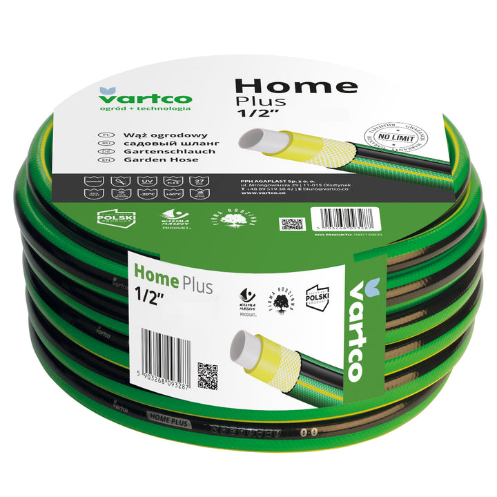 4-lagiger Wasserschlauch Anti Twist Gartenschlauch Schlauch Gartenbewässerung Flexibel Flexischlauch Polyester-Kreuzgeflecht UV-beständig 27 Bar  1/2" 30m