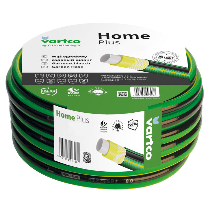4-lagiger Wasserschlauch Anti Twist Gartenschlauch Schlauch Gartenbewässerung Flexibel Flexischlauch Polyester-Kreuzgeflecht UV-beständig 27 Bar 3/4" 20m