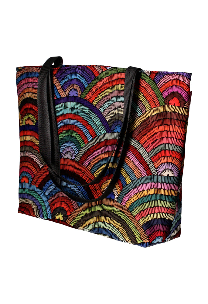 Holi Schultertasche mit Reißverschlus Damen Shopper Passend für A4 Tragetasche Tasche mit Motiv Rumba