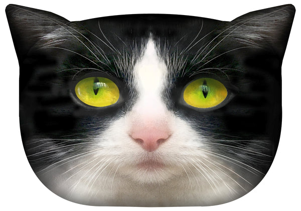 Designer Kissen mit Katzen-Motiv Katzenkissen Dekokissen Zierkissen mit verdecktem Reißverschluss und Füllkissen Panda