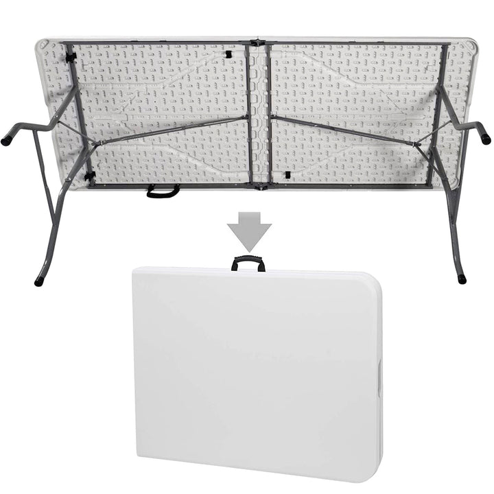 Klapptisch Falttisch Camping Tisch Campingtisch Gartentisch Buffettisch mit Traggriff 180x74x74cm max. 200kg