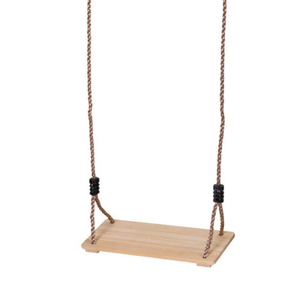 Rechteckige Holzschaukel Hängeschaukel Gartenschaukel 40x16cm