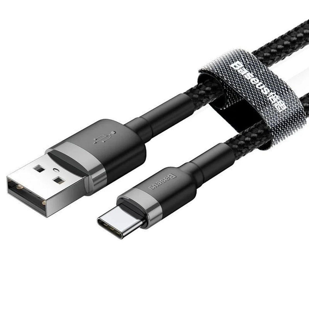 USB A Stecker - USB-C Stecker 1m CATKLF-BG1 schwarz Baseus Kabel