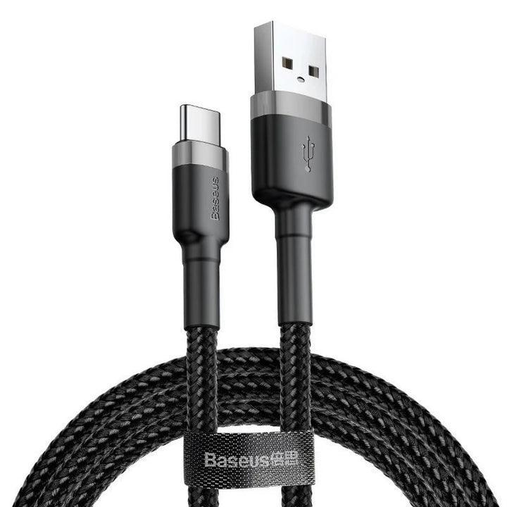 USB A Stecker - USB-C Stecker 1m CATKLF-BG1 schwarz Baseus Kabel