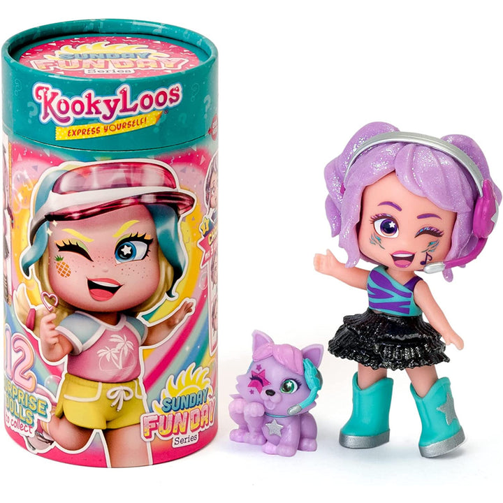 Überraschung Mini-Puppe Kookyloos Serie 2 Mix Sunday Funday