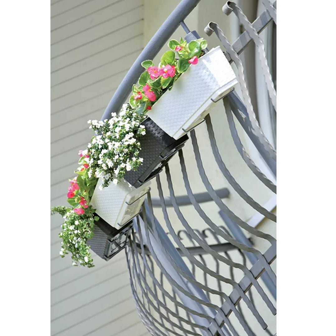 Ratolla Case Balkonkasten mit Aufhängung Blumenkasten Blumentopf mit H – Euroelectronics DE