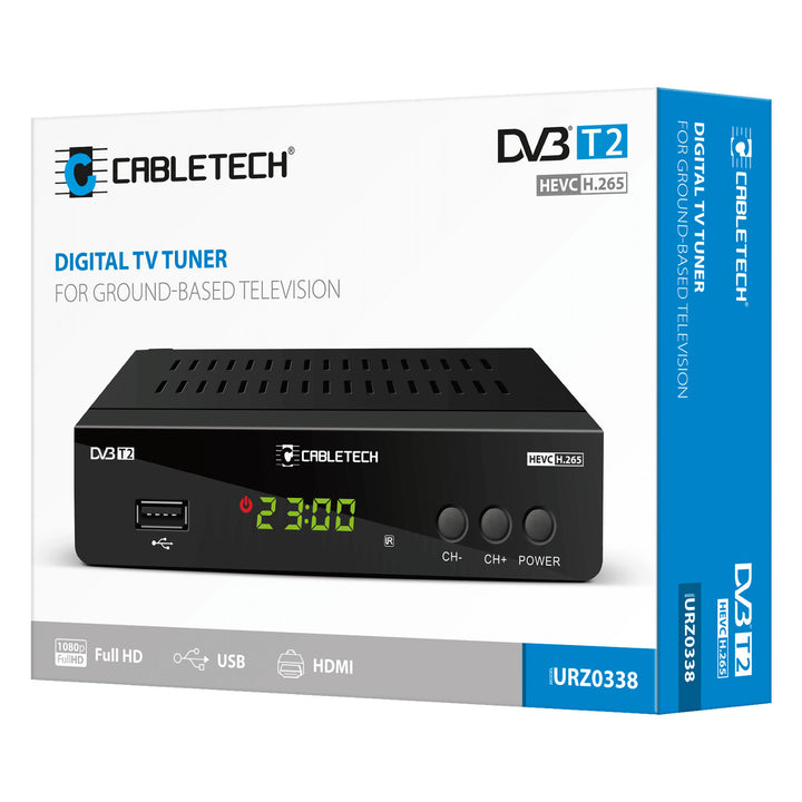DVB-T2/C HEVC H.265 Digitaler Terrestrischer TV-Decoder DVB-T2 mit Fernbedienung FullHD HDMI USB 2.0 EPG PVR Timeshift