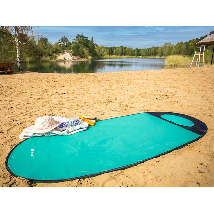 Stranddecke Picknickdecke 180x80cm Strandmatte Outdoor Decke Wasserdicht Faltbar Tragbar Minze