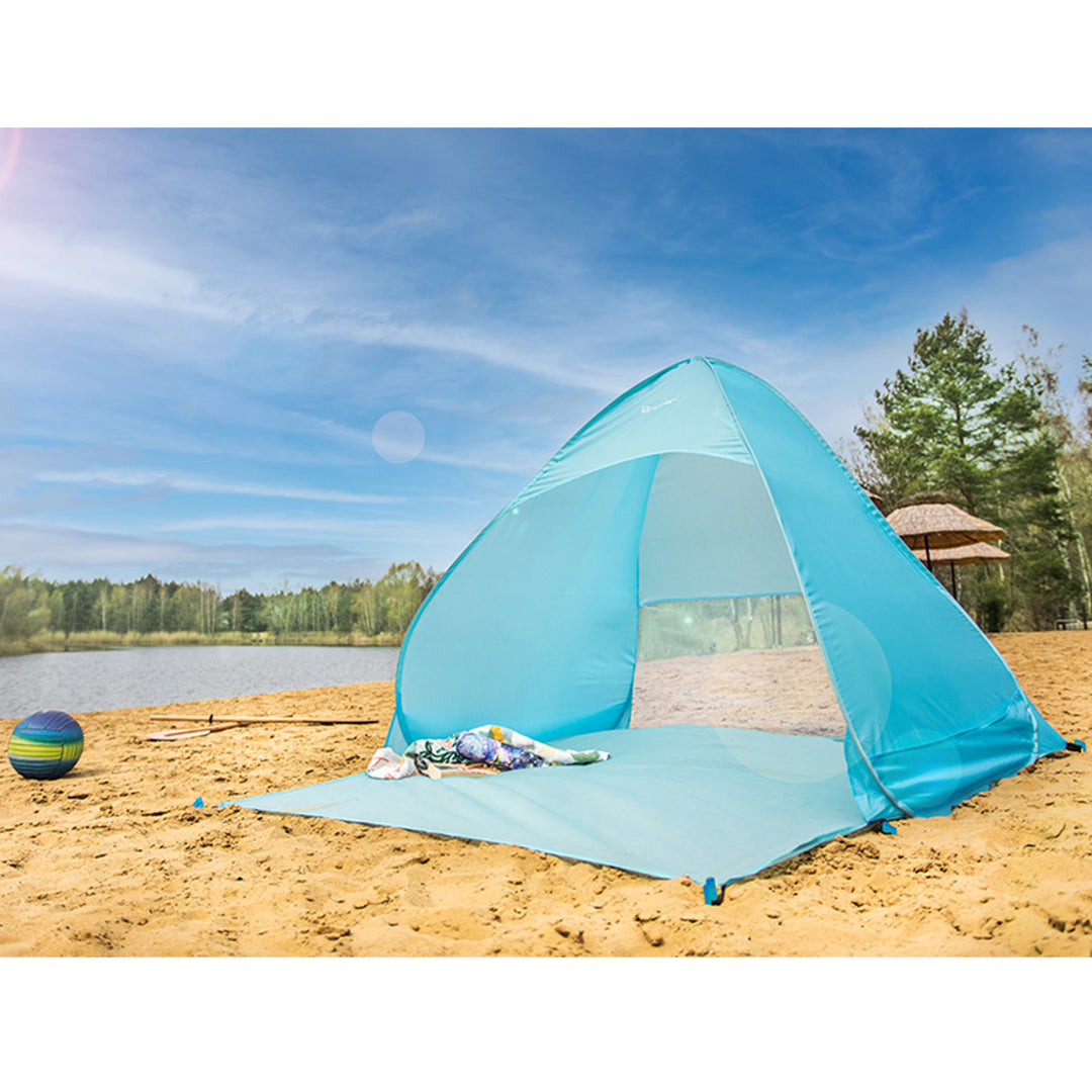 Strandzelt Strandmuschel Sofort Aufklappbares Zelt Campingzelt Automat – Euroelectronics DE