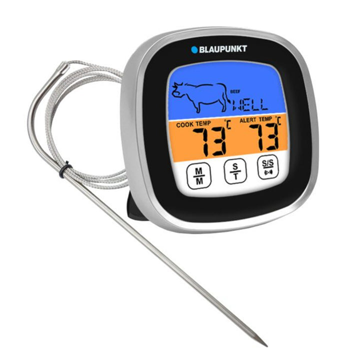 Digital Thermometer Grillthermometer mit 5 Garstufen und 8 Fleischsorten Küchenthermometer Fleischthermometer von -20 bis 300℃ Magnethalterung