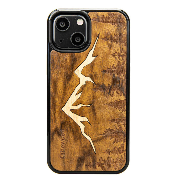 HOLZETUI IPHONE 13 MINI IMBUIA BERGE HOHE QUALITÄT