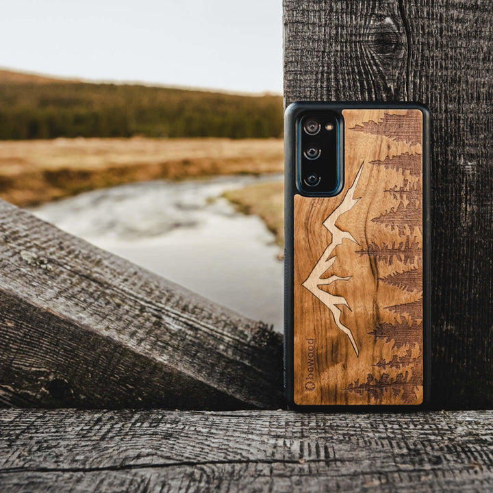 HOLZETUI IPHONE 13 MINI IMBUIA BERGE HOHE QUALITÄT
