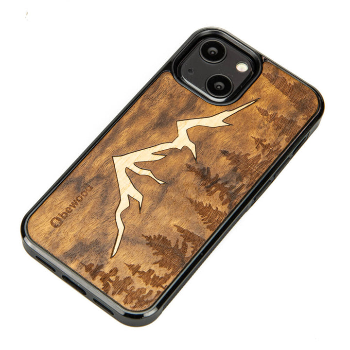 HOLZETUI IPHONE 13 MINI IMBUIA BERGE HOHE QUALITÄT