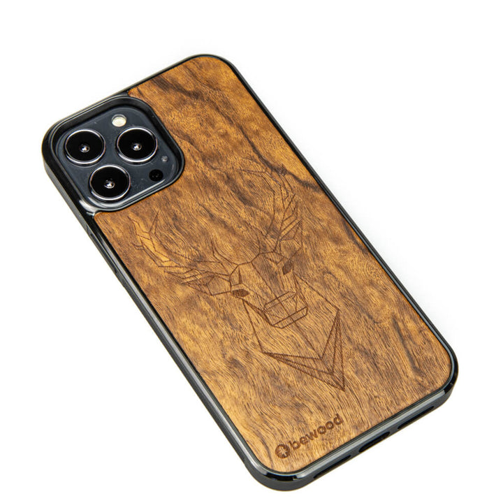 HOLZETUI IPHONE 13 PRO MAX STAG IMBUIA HOHE QUALITÄT
