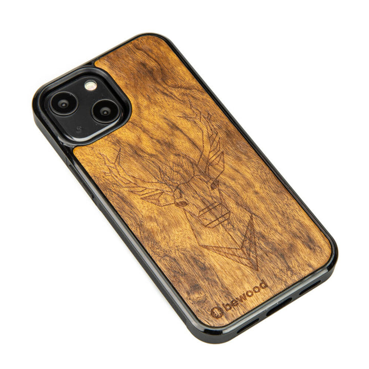 HOLZETUI IPHONE 13 MINI HIRSCH IMBUIA HOHE QUALITÄT