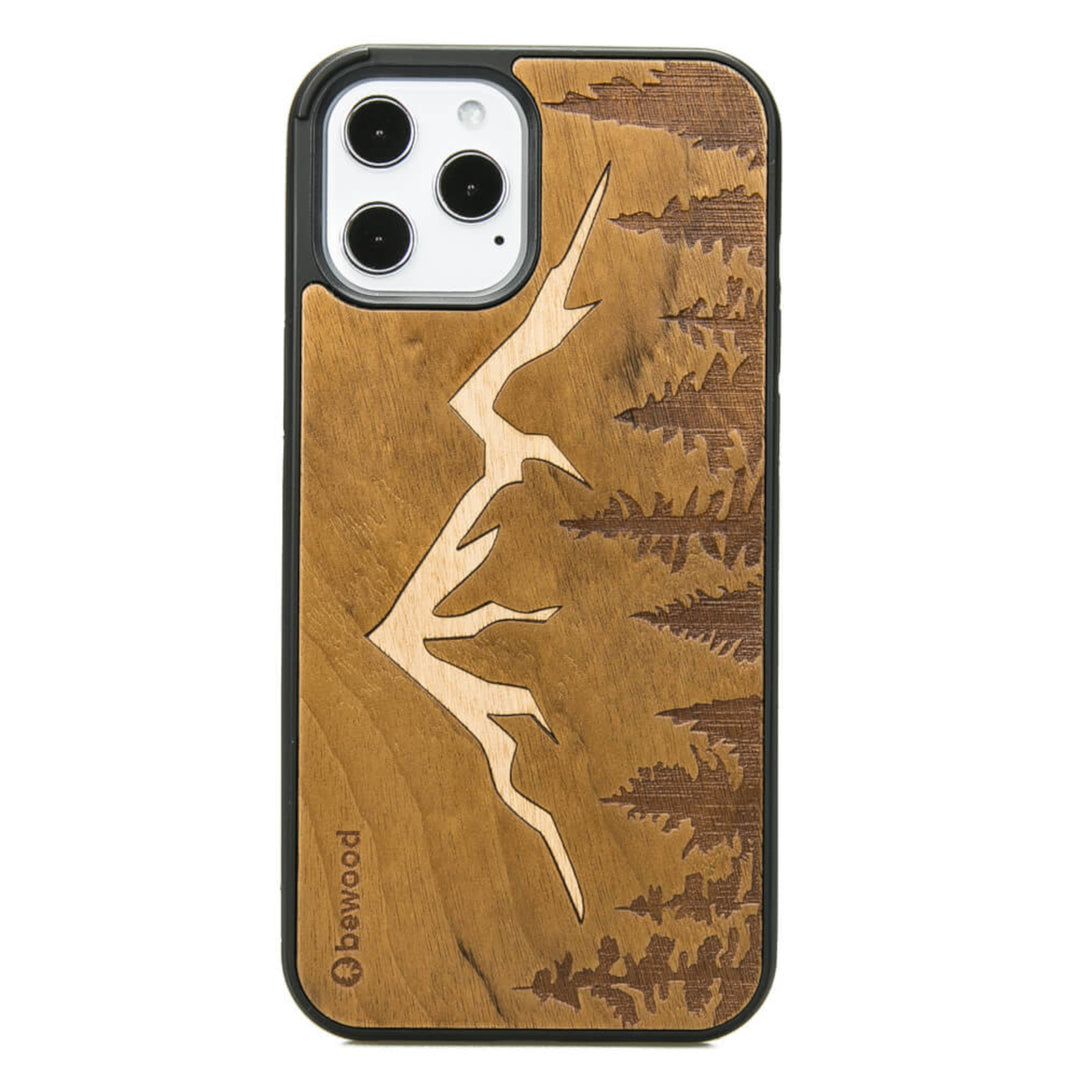 HOLZETUI IPHONE 12 PRO MAX IMBUIA BERGE HOHE QUALITÄT