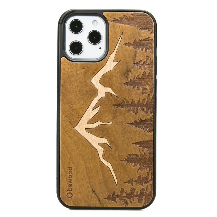 HOLZETUI IPHONE 12 PRO MAX IMBUIA BERGE HOHE QUALITÄT