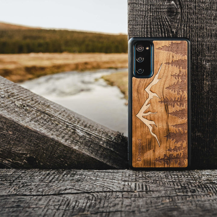 HOLZETUI IPHONE 12 PRO MAX IMBUIA BERGE HOHE QUALITÄT