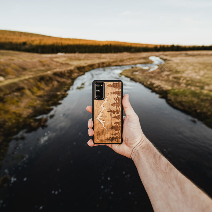 HOLZETUI IPHONE 12 PRO MAX IMBUIA BERGE HOHE QUALITÄT