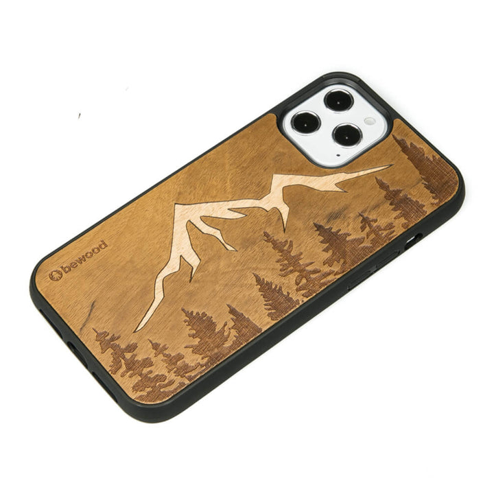HOLZETUI IPHONE 12 PRO MAX IMBUIA BERGE HOHE QUALITÄT