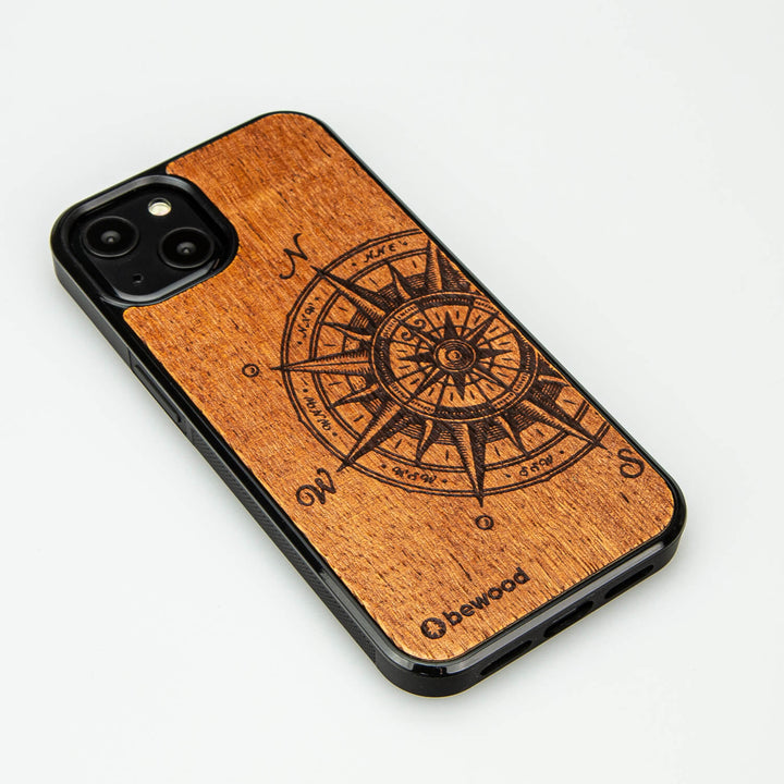 HOLZETUI IPHONE 13 TRAVELER MERBAU HOHE QUALITÄT