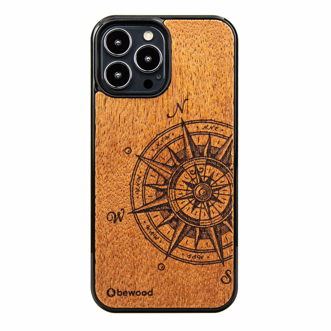 HOLZETUI IPHONE 13 PRO MAX TRAVELER MERBAU HOHE QUALITÄT
