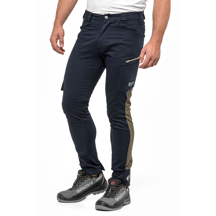 TUBBOS Bundhose in marineblau/oliv, Größe 60