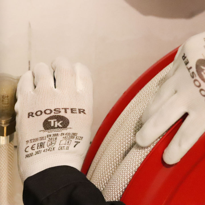 ROOSTER 12 paar Polyurethan-Handschuhe Arbeitshandschuhe  Größe 9