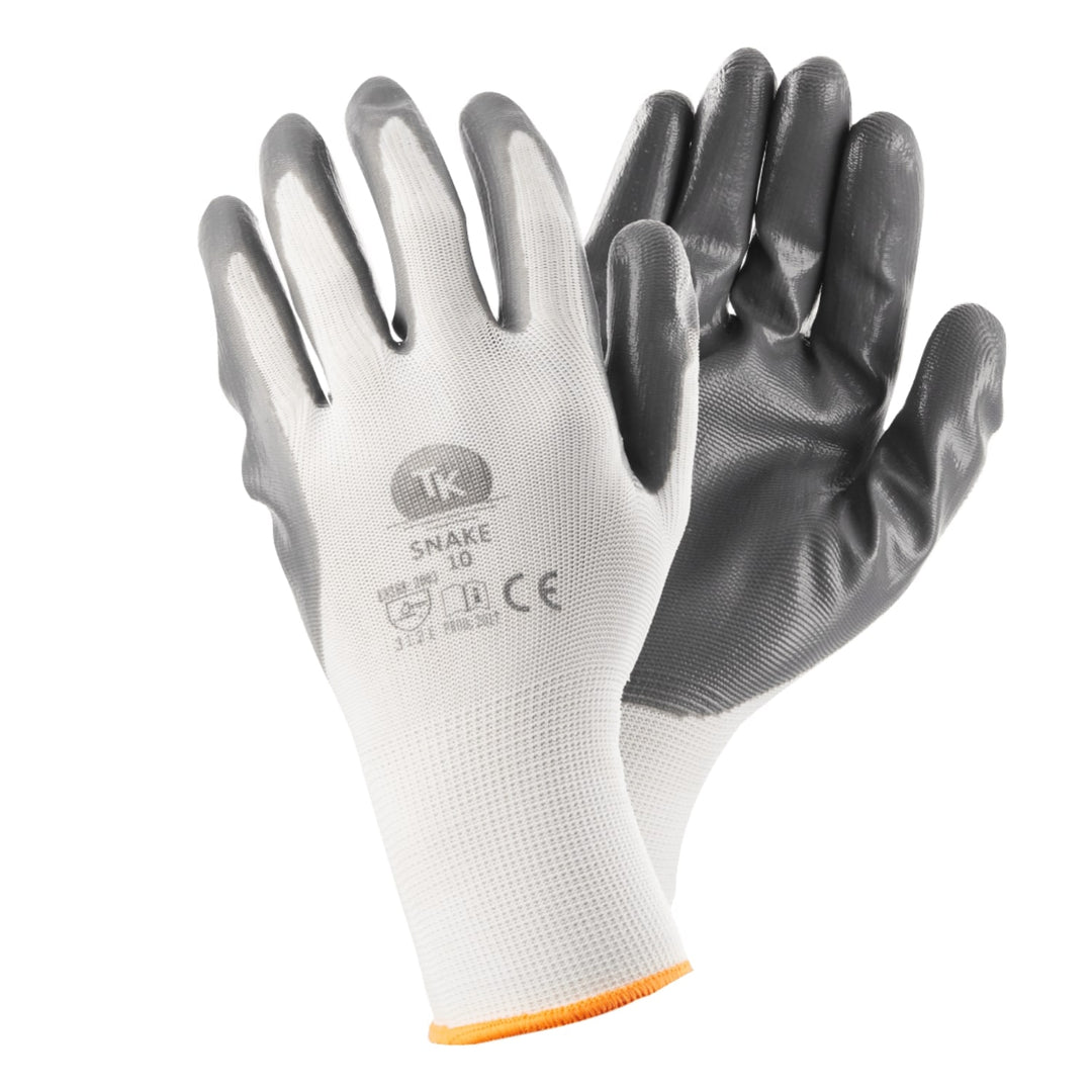 Handschuhe Arbeitskleidung Baumwolle Handflächen Arbeitsschutz Arbeitshandschuhe 12 Paar Größe: 10