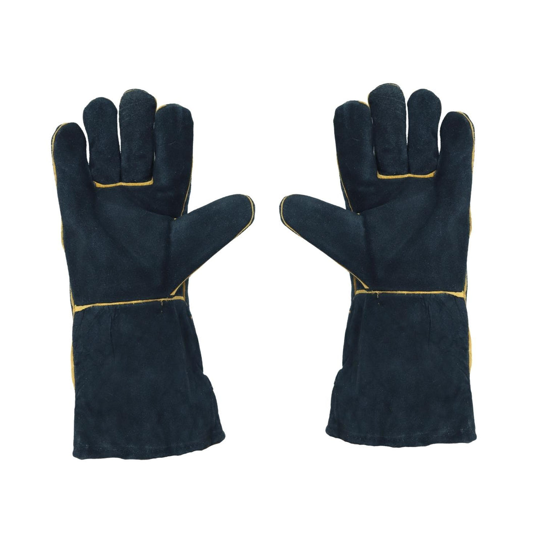 SCHWEISSERHANDSCHUHE LANG SCHWARZ VOLLLEDER R. 10 (12 PAAR)