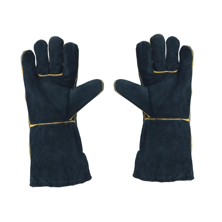 SCHWEISSERHANDSCHUHE LANG SCHWARZ VOLLLEDER R. 10 (12 PAAR)