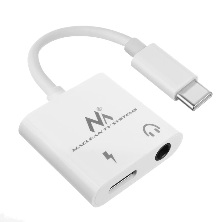 Adapter USB Typ-C - 3,5mm Miniklinke z Power Delivery (PD) 30W Maclean, MCTV-848