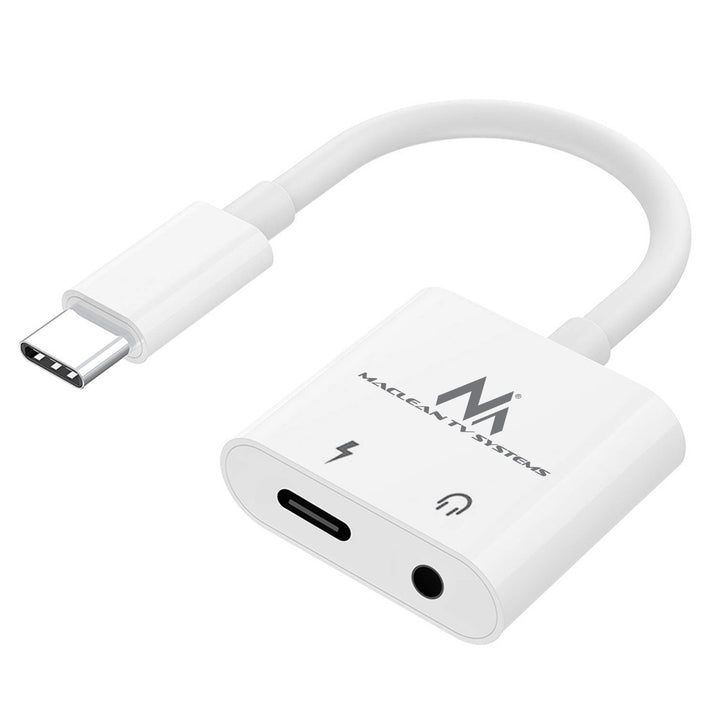 Adapter USB Typ-C - 3,5mm Miniklinke z Power Delivery (PD) 30W Maclean, MCTV-848