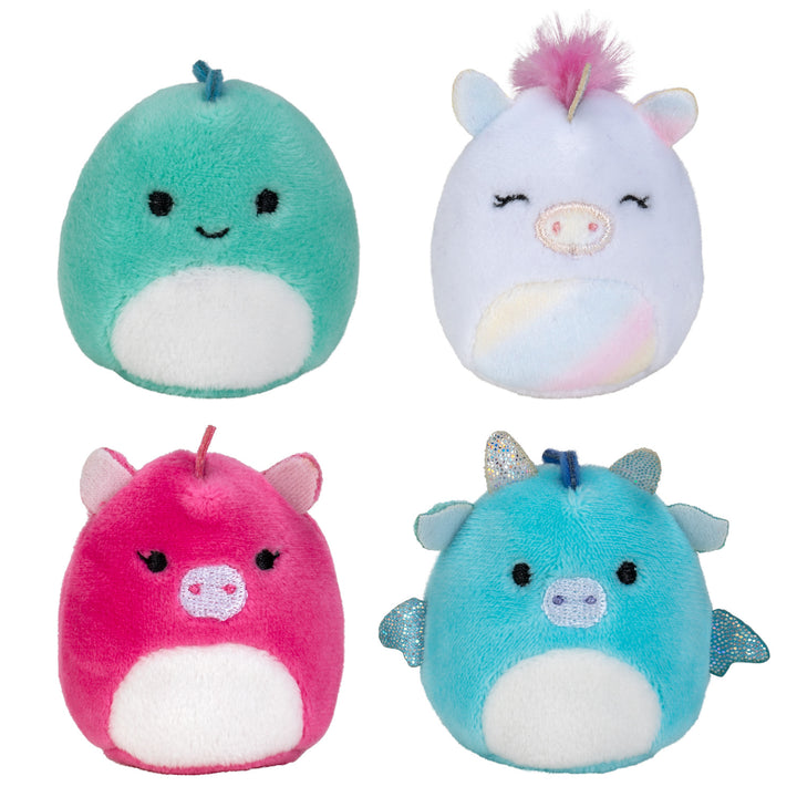 Set von 4 Squishville Fantasy Squad Maskottchen- Mini Squishmallows