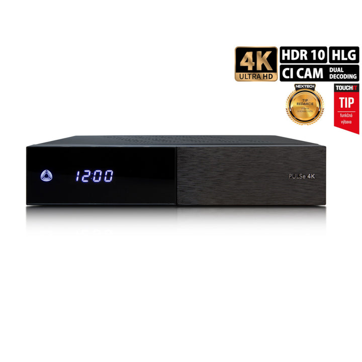 Satelliten Receiver AB PULSe 4K UHD (1x Tuner DVB-S2X + 1x Tuner DVB-T2/C)